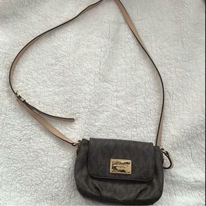 Small brown Michael Kors crossbody purse